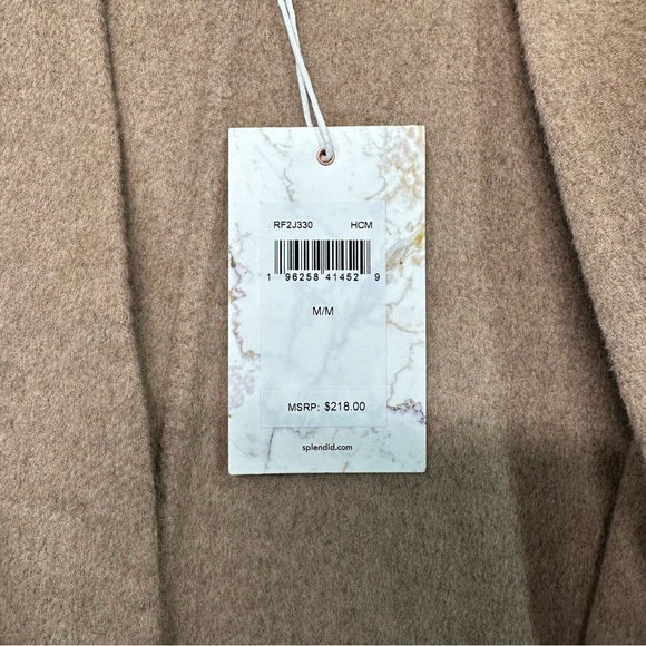 NWT | Splendid x Cella Jane | Waist-Tie Wool Coat | Beige | Medium - Picture 11 of 16